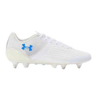 Under Armour Magnetico Sl Pro voetbalschoenen voor heren, voor harde ondergrond (Wit)