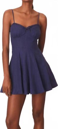 LoveShackFancy Shai Dress In Navy