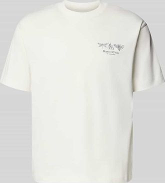 Marc O'Polo Relaxed Fit T-Shirt aus reiner Baumwolle in Weiss, Gr&ouml;&szlig;e XXXL