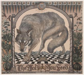 Sabina Savage The Wolf You Feed Cashmere Scarf