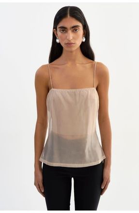 LaMarque Delphine | Sheer Top in Beige at Nordstrom, Size X-Small
