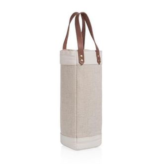 Legacy Pinot Jute Single Bottle Insulated Wine Bag in Beige at Nordstrom