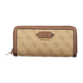 Guess Lindsey Slg Portemonnee - Dames - Portefeuilles - Beige - ONE Size - Accessoires