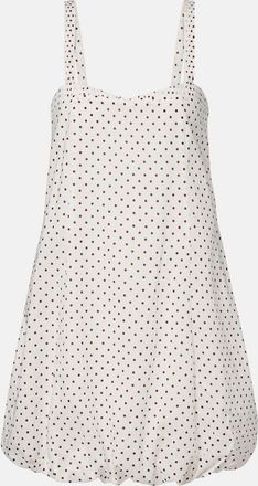 Poss&eacute; Sky polka-dot balloon minidress
