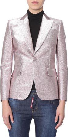Dsquared2 Padded-Shoulder Smoking Blazer - Pink