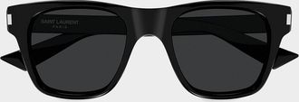Saint Laurent Men & apos;s Square Acetate Sunglasses