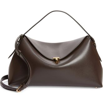 Toteme T-Lock Curve Shoulder Bag in Bark at Nordstrom