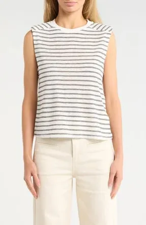 Habitual Shoulder Pad Tank in Marshmallow Salute at Nordstrom Rack, Size X-Small