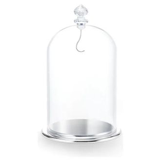 Swarovski Silver Tone Large Bell Jar Display