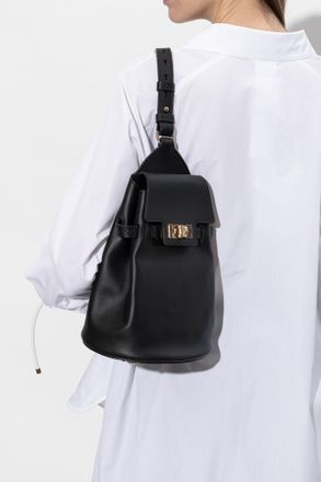 Max Mara Single-strap Backpack Margaux, Womens, Black