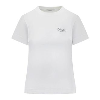 Givenchy T-shirt in cotton with stamp print - female - Givenchy - T-Shirts - White - XS - Tops