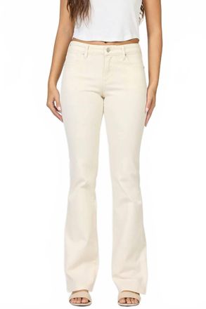 Dear John Denim Jaxtyn Mid Rise Clean Hem Bootcut Jean In Wheat