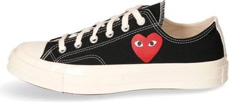 Comme Des Gar&ccedil;ons Lage Canvas Sneaker - Dames - Sneakers - Zwart - 39 EU - Schoenen