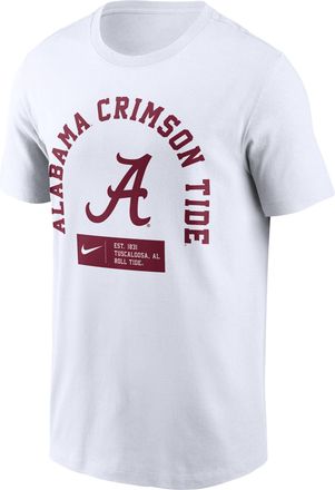 Nike Alabama Primetime Seasonal Nike Mens College T-Shirt in White | N19910AABN-9SV
