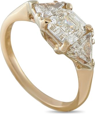 Luxury Bazaar 14K Yellow Gold 1.16ct Diamond Ring MF34-070126