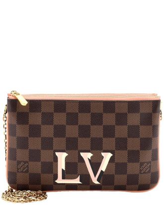 Louis Vuitton Double Zip Pochette Damier (Authentic Pre-Loved)
