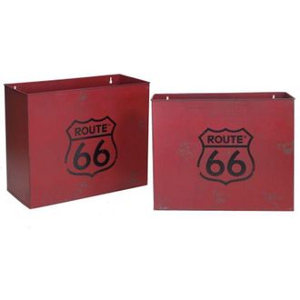 Vacchetti Vacchetti - Revistero Met&aacute;lico Bristol Rojo 1-2 Cm34,5x15,5h28