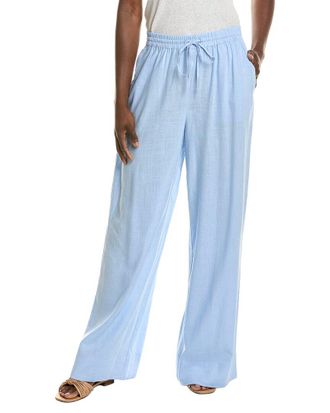 1.State 1.State Wide Leg Casual Linen-Blend Pant