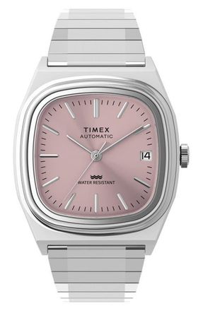 Timex Automatic 1983 E Line 34 Bracelet Watch in Silver-Tone at Nordstrom