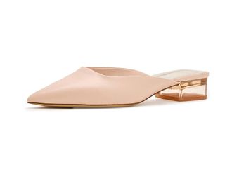 Franco Sarto A-Bennet Mule Womens Dress Flat Shoes Blush : 7.5 M, Leather