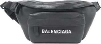 Balenciaga Pre-owned Belt Bags, male, Black, Size: ONE SIZE Pre-owned Everyday Belt Pack Calf Waist Bag