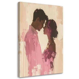 Feeby Impresi&oacute;n De Imagen Pareja Enamorada De Estilo Boho En Tonos Rosas 70x100