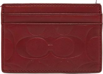 Coach Pasjeshouder met reli&euml;f - Rood