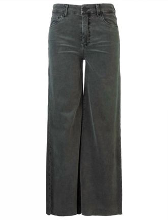 Kut from the Kloth Womens Meg High Rise Wide Leg Jeans In Pewter Green