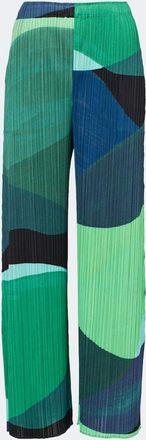 Pleats Please Issey Miyake Pantalones anchos Orbit plisados