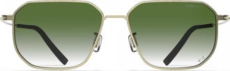 Blackfin Gold Bf1092 Mendocino Geometric Metal Sunglasses