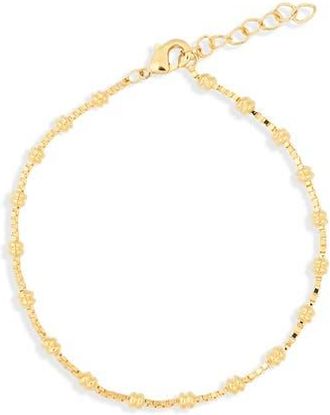 Nordstrom Rack Knot Station Chain Bracelet in Gold at Nordstrom Rack