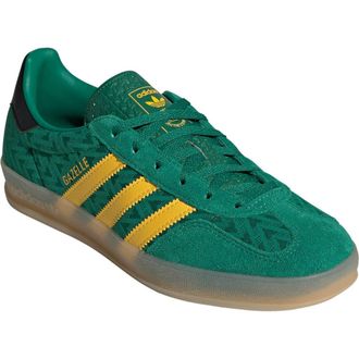adidas Gazelle Indoor Sneaker in Bold Green/Eqt Yellow/Gum 3 at Nordstrom, Size 10.5