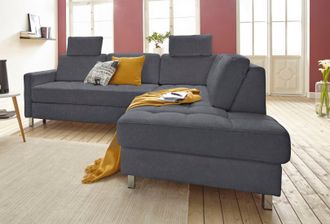 Sit&more Ecksofa »Pablo L-Form« wahlweise mit Bettfunktion und Bettkasten