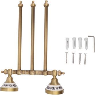 OEM Toallero Giratorio De Lat&oacute;n Antiguo, Soporte Giratorio Para Toallas Para Ba&ntilde;o, Tres Barras
