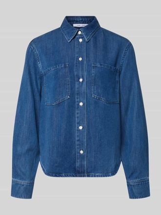 Sams&oslash;e & Sams&oslash;e Jeansbluse mit Brusttaschen Modell SABEXY in Blau, Gr&ouml;&szlig;e XL