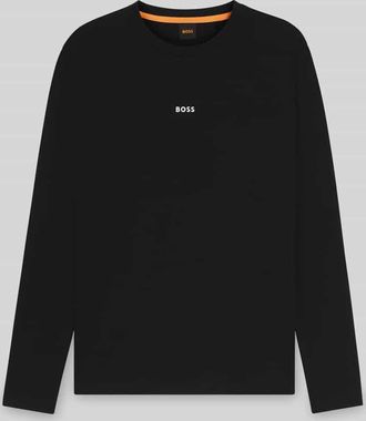 Boss Orange by Hugo Boss BOSS Orange Regular Fit Langarmshirt aus Baumwoll-Mix Modell TCHARK in Black, Größe XXXL