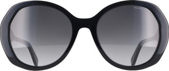 Marc Jacobs Round Womens Black Dark Grey Gradient 763/S - One Size