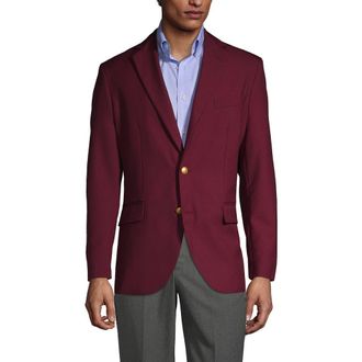 Lands End School Uniform Hopsack Blazer in Burgundy at Nordstrom, Size 34