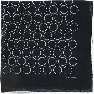 Tom Ford Geometrical Patterned Silk Blend Foulard size Unica