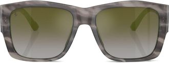 Ferrari rectangle-frame sunglasses - unisex - Acetate - 56 - Grey