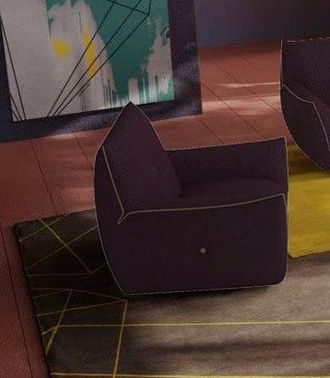 Egoitaliano Sessel »Yuki, extravagantes Design und höchster Sitzkomfort, tolle Details« mit bioelasatische MIcrofaser BOUNCE bezogen