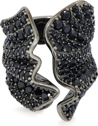 Ferragamo Anello Drape - Nero