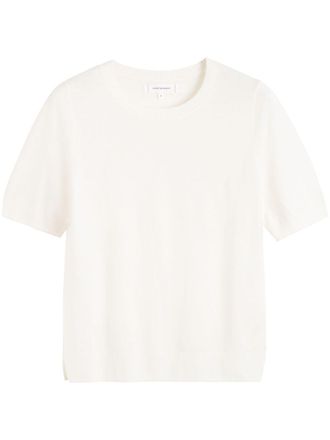 Chinti and Parker Fijngebreid T-shirt - Wit