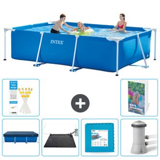 Intex Piscina Con Estructura Rectangular - 300x200x75 Cm - 7-piezas S99