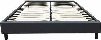 Habitat et Jardin Habitat Et Jardin - Base letto Andy - 160 x 200 cm - pvc - Grigio antracite