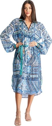 La Moda Clothing Flora Paradise Relaxed Overshirt