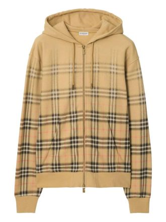 Burberry Beige Check Hoodie