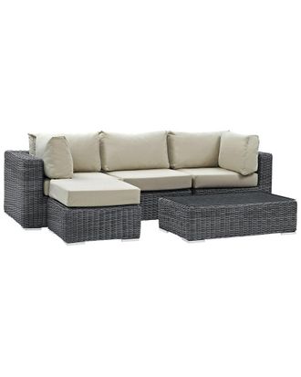 ModWay Summon 5-Piece Outdoor Patio Sunbrella Sectional Set