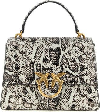 Pinko Love Bag - Dames - Handtassen - Grijs - ONE Size - Leer - Tassen
