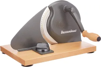 Zassenhaus Manual Bread Slicer, Hand Crank Home Bread Slicer, 11.75 x 8